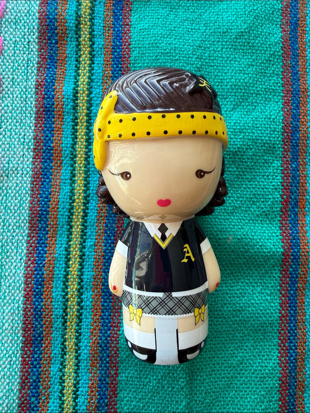 L.A.M.B. Black and Yellow Schoolgirl Ceramic Figurine